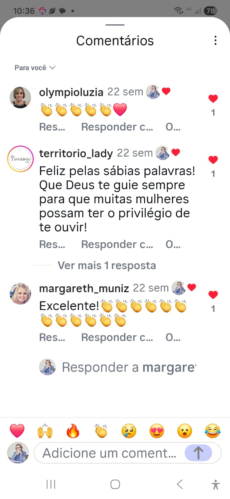 Depoimento de leitora sobre o livro.